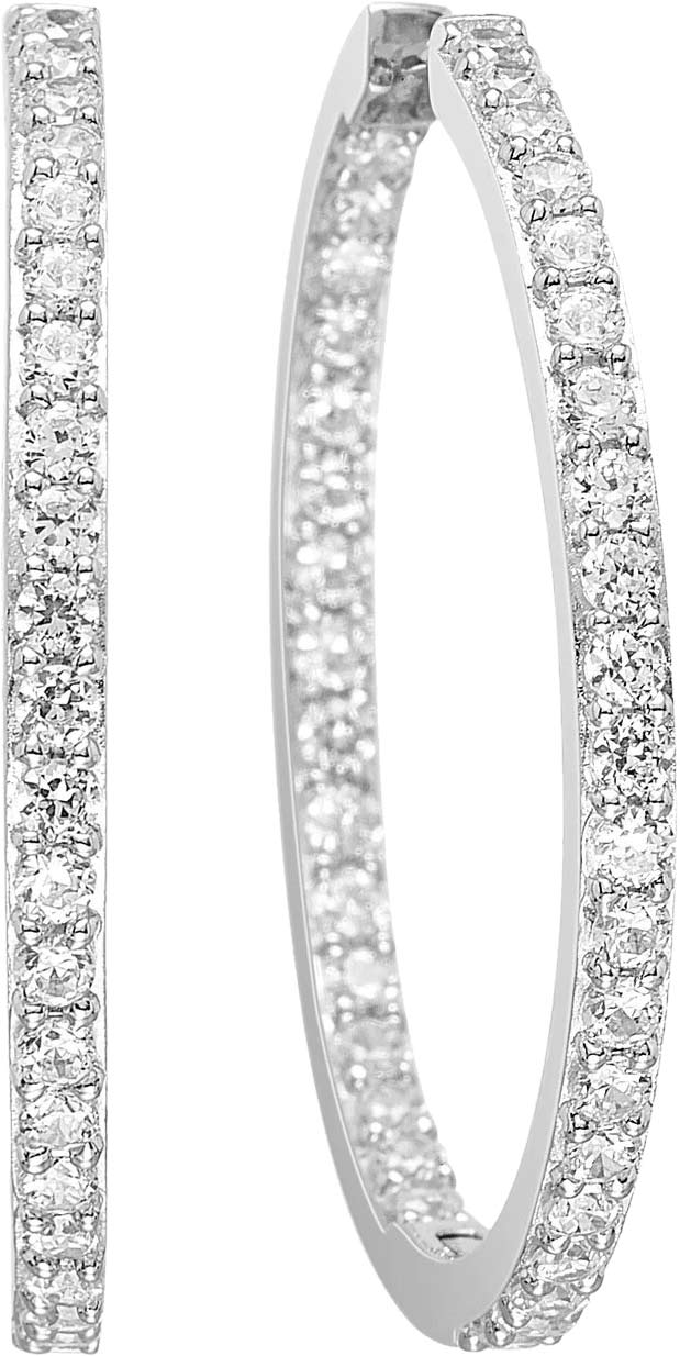 Серебряные серьги кольца конго SIF JAKOBS SJ-E1790-CZ с фианитами