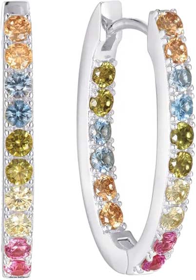Серебряные серьги кольца SIF JAKOBS SJ-E2312-XCZ с фианитами