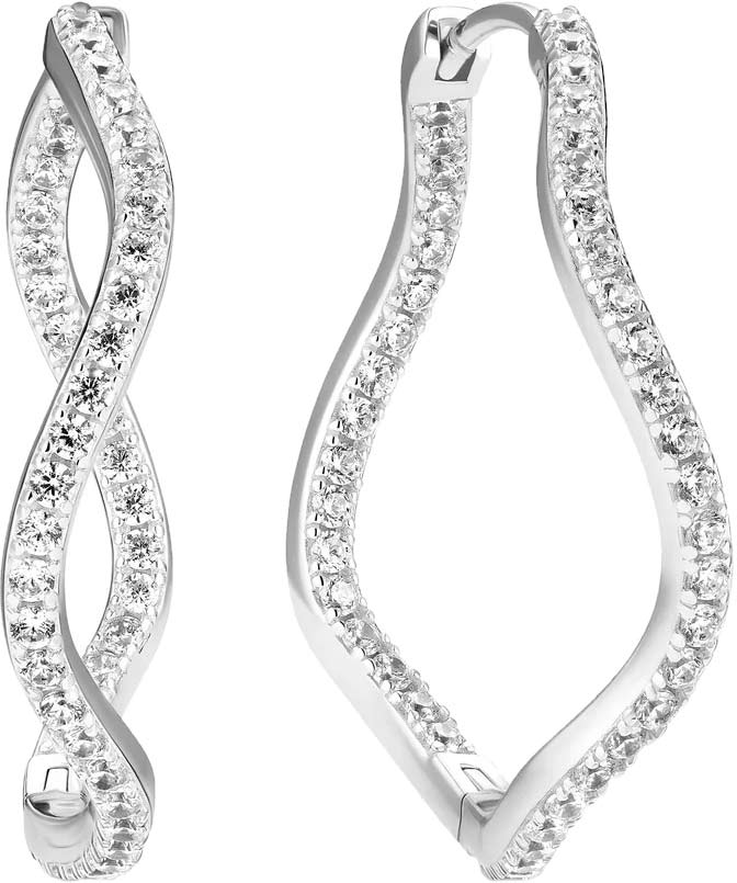Серебряные серьги SIF JAKOBS SJ-E3879-CZ c фианитом