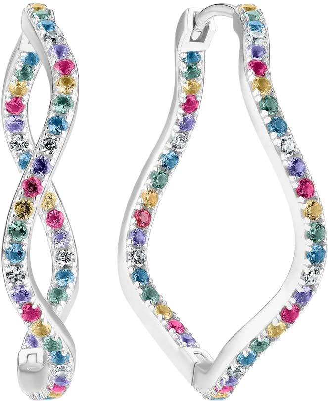 Серебряные серьги SIF JAKOBS SJ-E3879-XCZ c фианитом