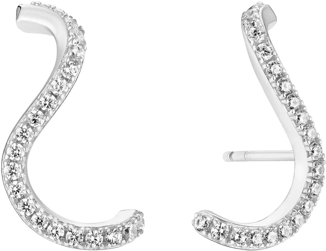 Серебряные серьги SIF JAKOBS SJ-E3890-CZ c фианитом