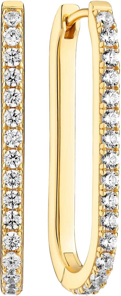 Серебряные серьги SIF JAKOBS SJ-E42211-CZ-YG c фианитом