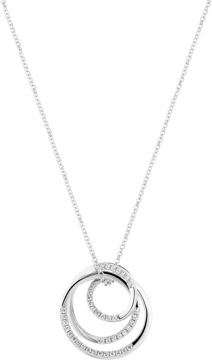 Серебряная подвеска на цепочке SIF JAKOBS SJ-N2590-CZ с фианитами