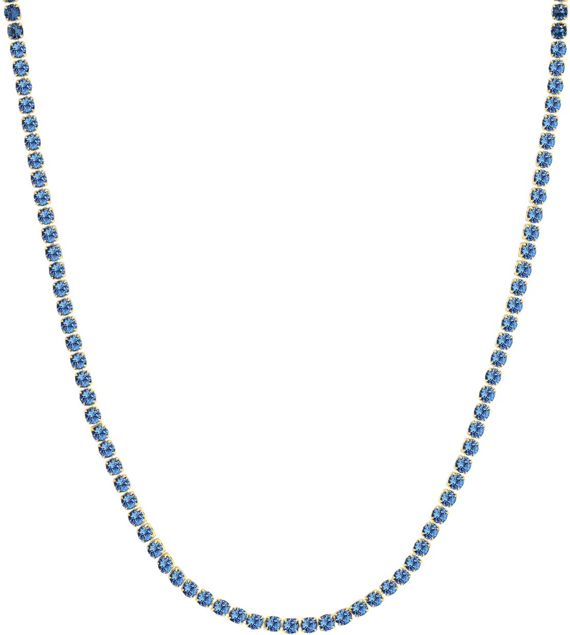 Серебряное ожерелье SIF JAKOBS SJ-N2872-BLCZ-YG-43 с фианитами