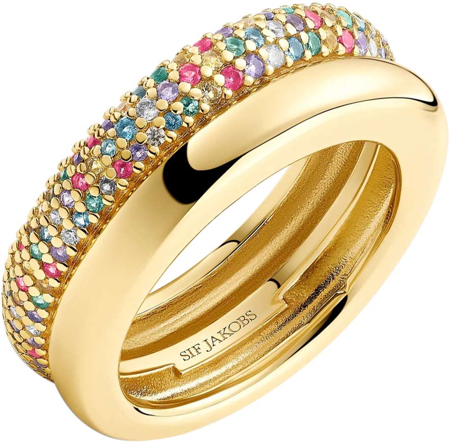 Серебряное кольцо SIF JAKOBS SJ-R2476-XCZ-YG c фианитом