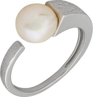 Серебряное открытое кольцо Silver Sky BR0032 с жемчугом