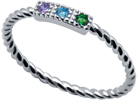 Серебряное наборное кольцо Silver Wings 012022935V3 с кубическим цирконием