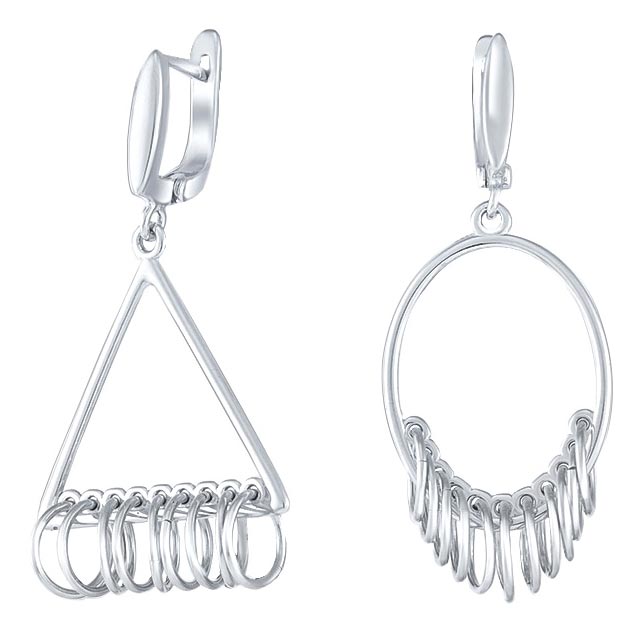 Серебряные серьги с подвесками Silver Wings 021005910025-113