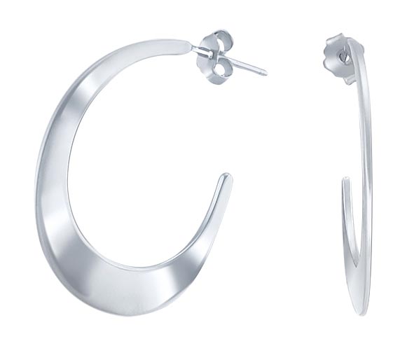 Серебряные серьги полукольца Silver Wings 02AE4438-202