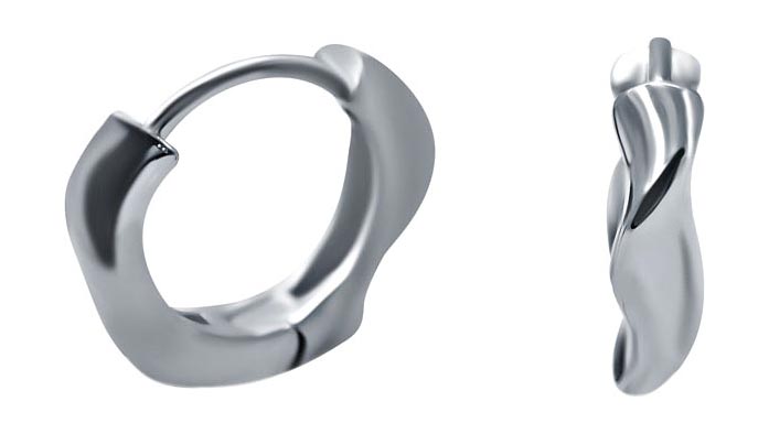 Серебряные серьги кольца Silver Wings 02DE6399A-202