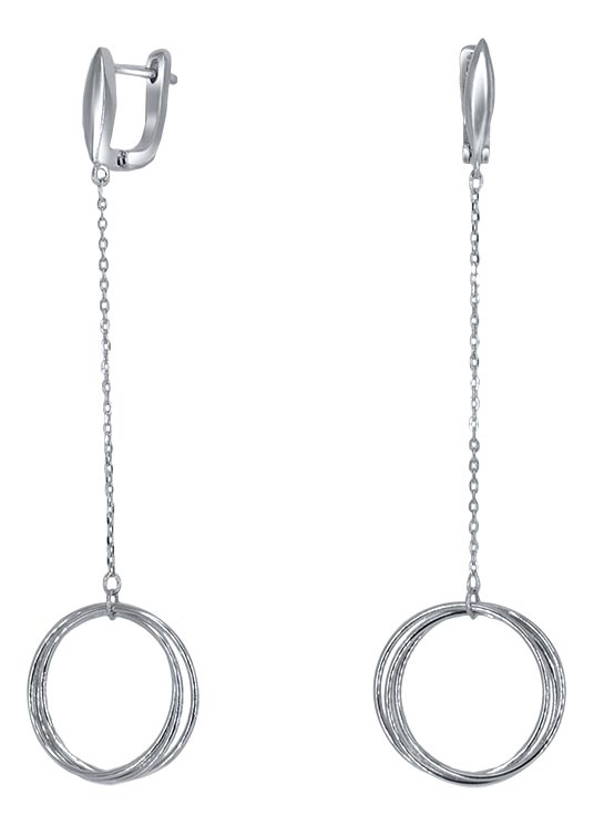 Серебряные длинные серьги Silver Wings 02FYE8994-113