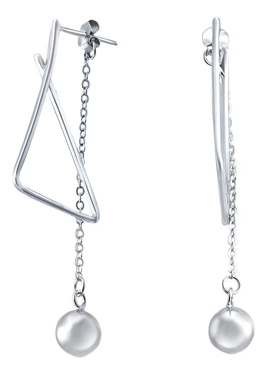 Серебряные серьги двухсторонние Silver Wings 02FYE9055-113