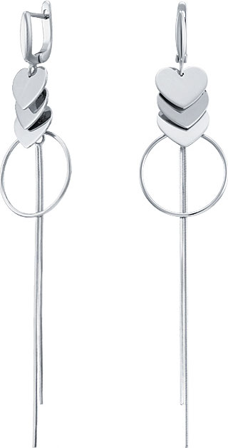 Длинные серебряные серьги с подвесками Silver Wings 02FYE9728-113