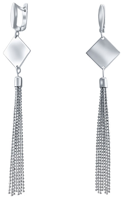 Серебряные длинные серьги кисточки с подвесками Silver Wings 02FYE9729-113