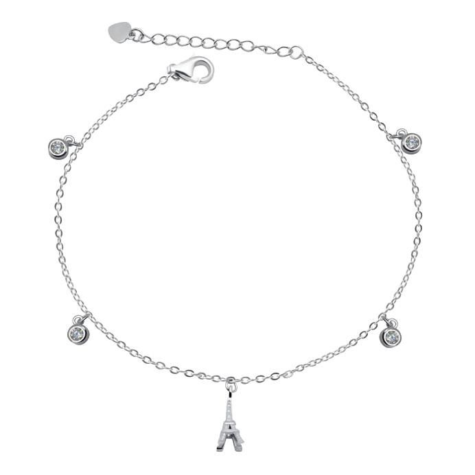 Серебряный браслет с подвесками Silver Wings 041276933A с кубическим цирконием