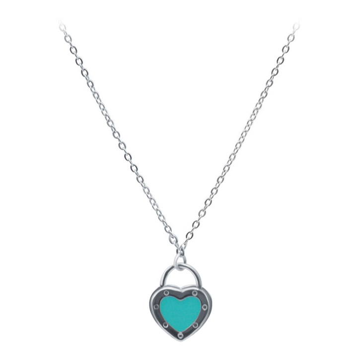 Серебряное колье с подвеской ''Сердце'' Silver Wings 051133870TM с эмалью