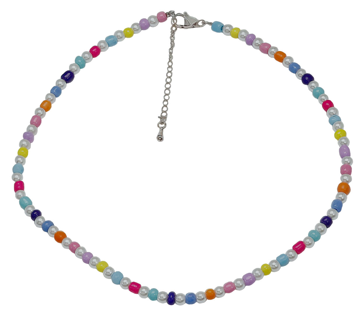 Чокер из бусин Silver Wings 052151112MIX1 с органическим жемчугом, бисером