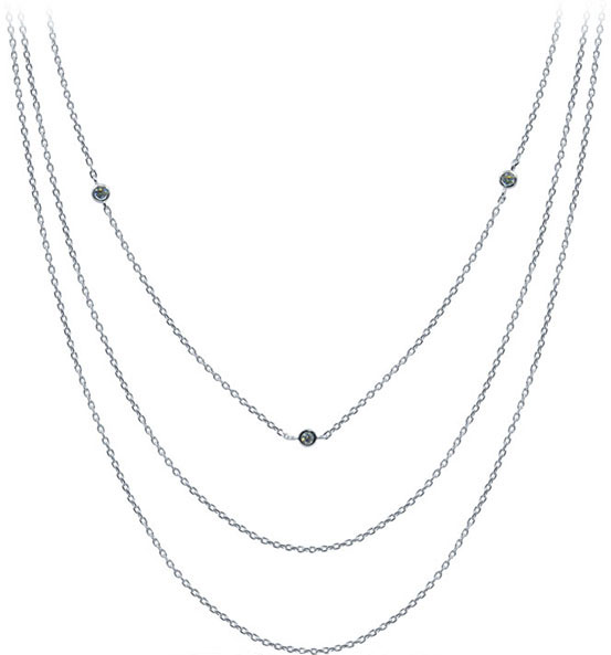 Серебряное колье Silver Wings 05PNS0505A-184 c цирконом
