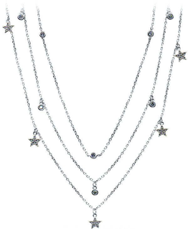 Серебряное колье Silver Wings 05PNS0506A-184 c цирконом