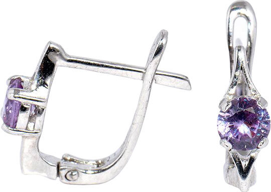 Серебряные серьги Silver Wings 22QRMLF00117-19 с александритами