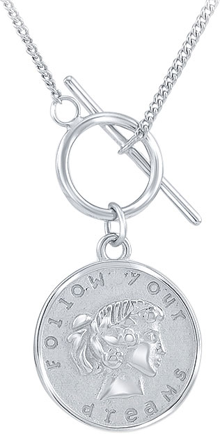 Серебряное колье с подвеской ''Монета'' Silver Wings 25OZN295OZSN250A-206