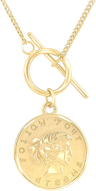 Серебряное колье с подвеской ''Монета'' Silver Wings 25OZN295OZSN250GP-206