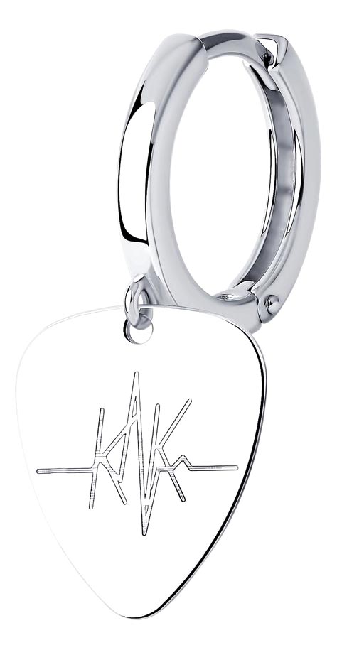 Серебряная одиночная серьга SKLV 94170177