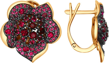 Купить Золотые Серьги Роза