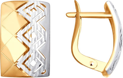 Золотые серьги SOKOLOV 027806