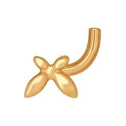 Золотая серьга для пирсинга носа SOKOLOV 060201