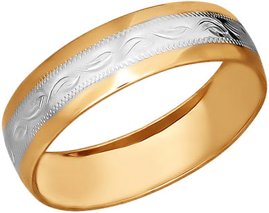 Золотое обручальное парное кольцо SOKOLOV 110112