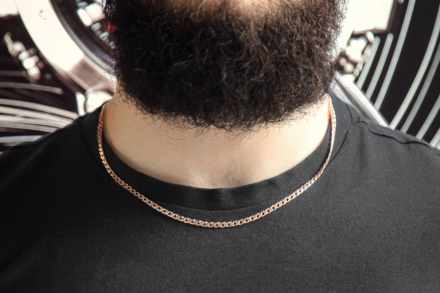 Мужская золотая цепочка на шею SOKOLOV 581010606_s с плетением двойной ромб— купить в AllTime.ru — фото