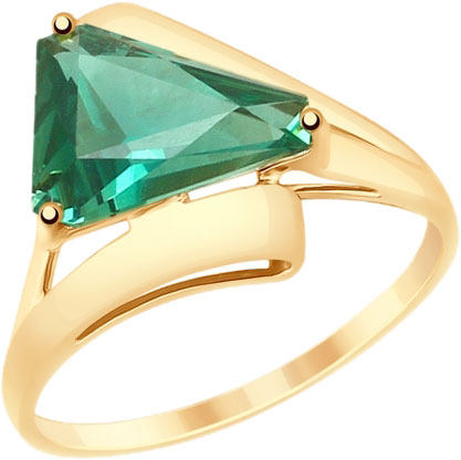 Золотое кольцо SOKOLOV 715199 с кварцем