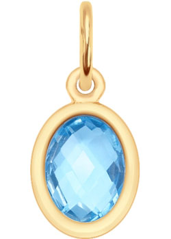 Золотой кулон SOKOLOV 731751_s c топазом