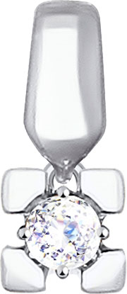 Золотой кулон SOKOLOV 81030080_s c фианитом, cо Swarovski