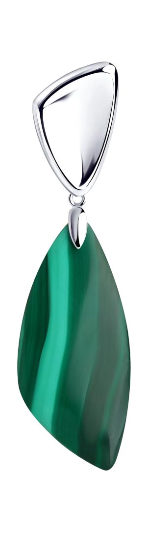 Серебряная подвеска SOKOLOV 83030044 с малахитом