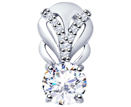 Серебряный кулон SOKOLOV 89030034 с фианитами Swarovski