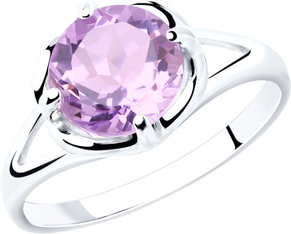 Серебряное кольцо SOKOLOV 92011788_s c аметистом