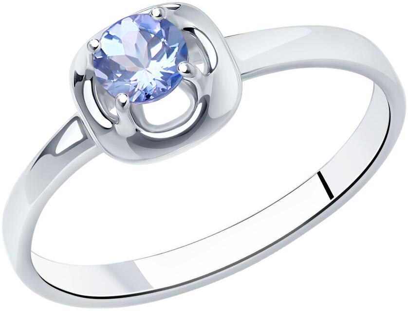 Серебряное кольцо SOKOLOV 92012103 с танзанитом