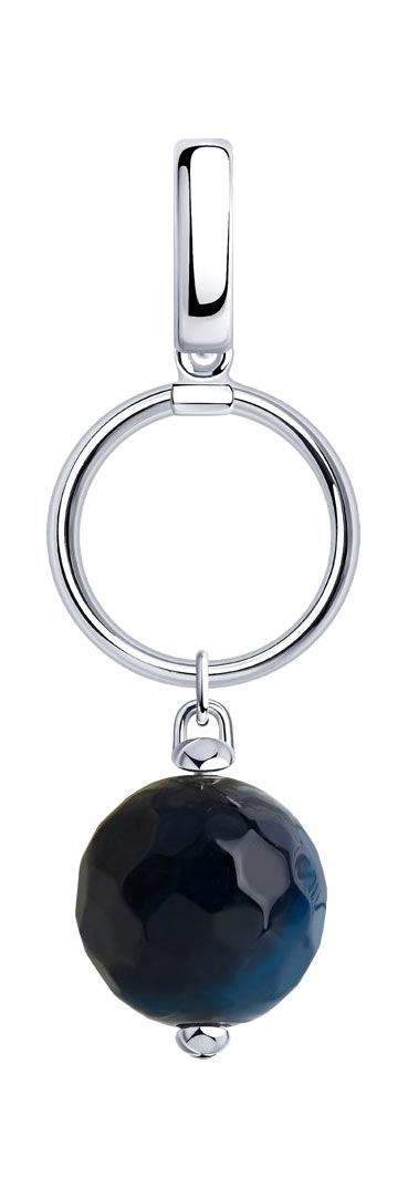 Серебряная подвеска SOKOLOV 92030672 с агатом