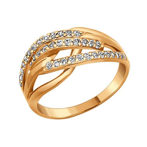 Серебряное кольцо SOKOLOV 93010007_s c фианитом