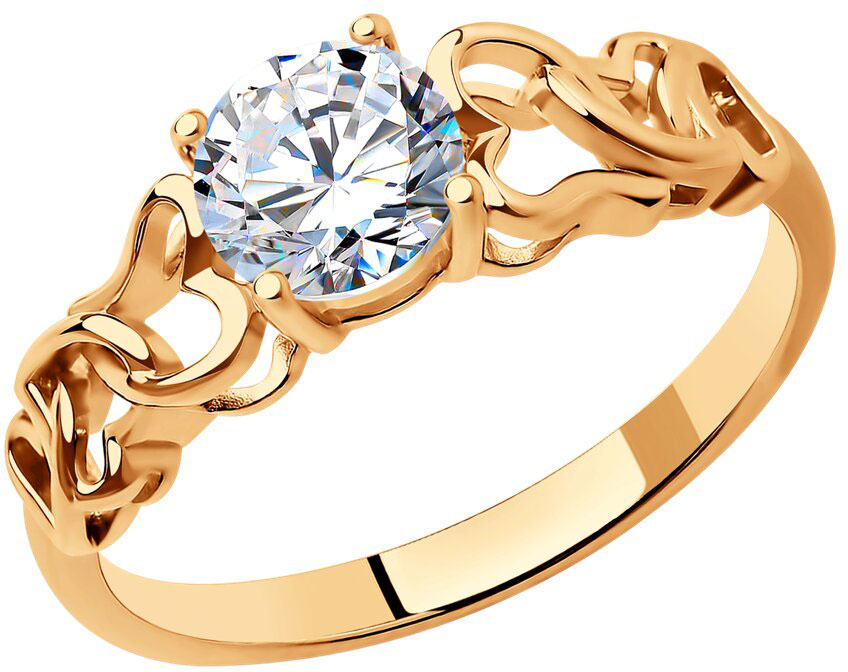 Серебряное кольцо SOKOLOV 93010241 с фианитом