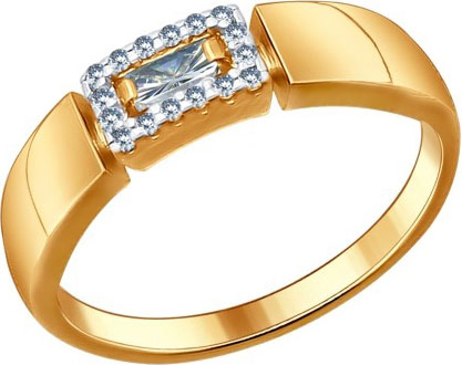 Серебряное кольцо SOKOLOV 93010494 с фианитами