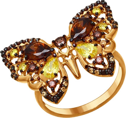 Серебряное кольцо SOKOLOV 93010666 с фианитами