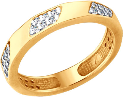 Серебряное кольцо SOKOLOV 93010694 с фианитами