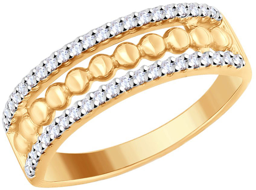 Серебряное кольцо SOKOLOV 93010714 с фианитами