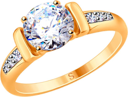 Серебряное кольцо SOKOLOV 93010783 с фианитами