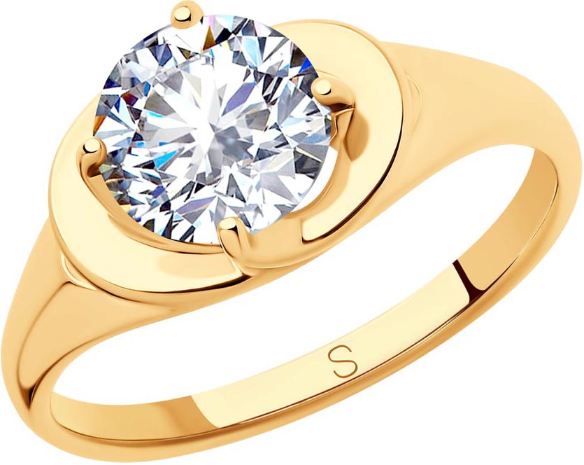 Серебряное кольцо SOKOLOV 93010794 с фианитом