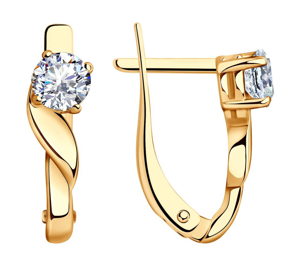 Серебряные серьги SOKOLOV 93020015 с фианитами