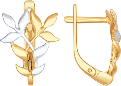 Серебряные серьги SOKOLOV 93020695